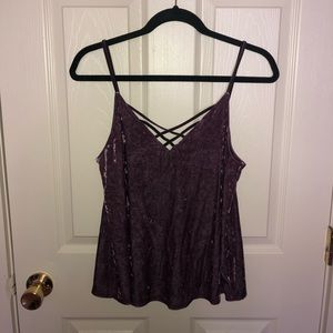 American Eagle Velvet Tank Top